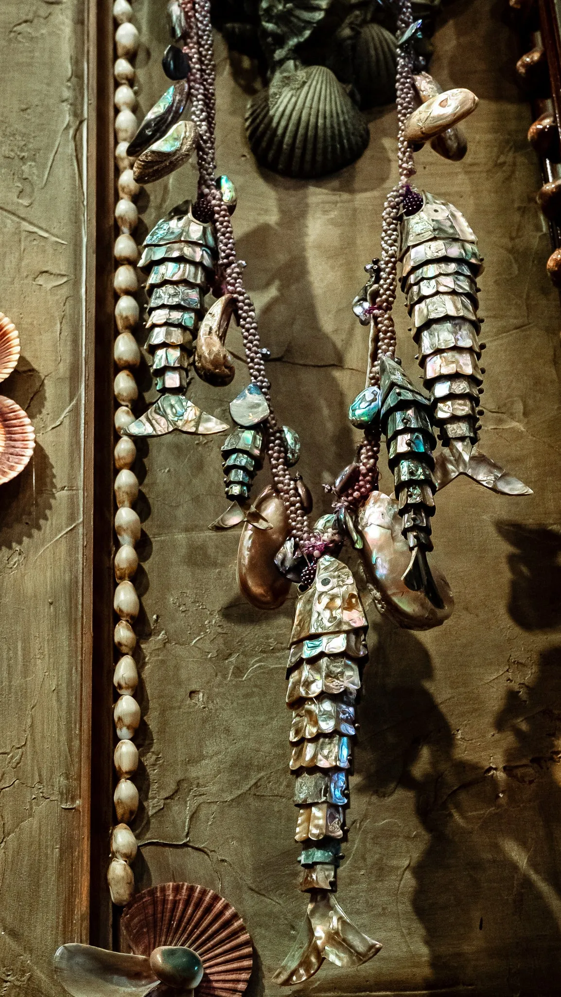 Abalone and Pearl Upcycled Necklace