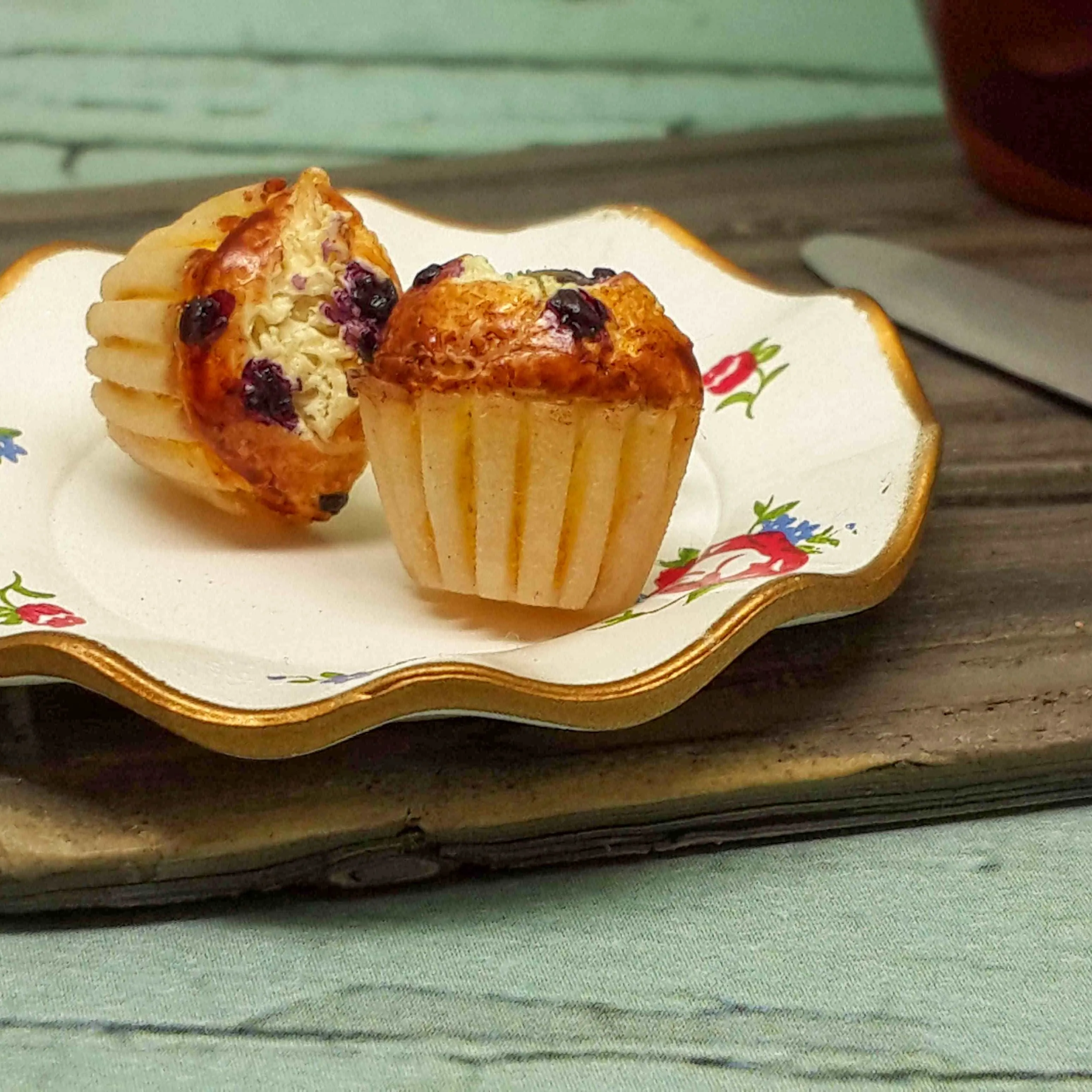 Blueberry Muffin Miniature Ear Studs