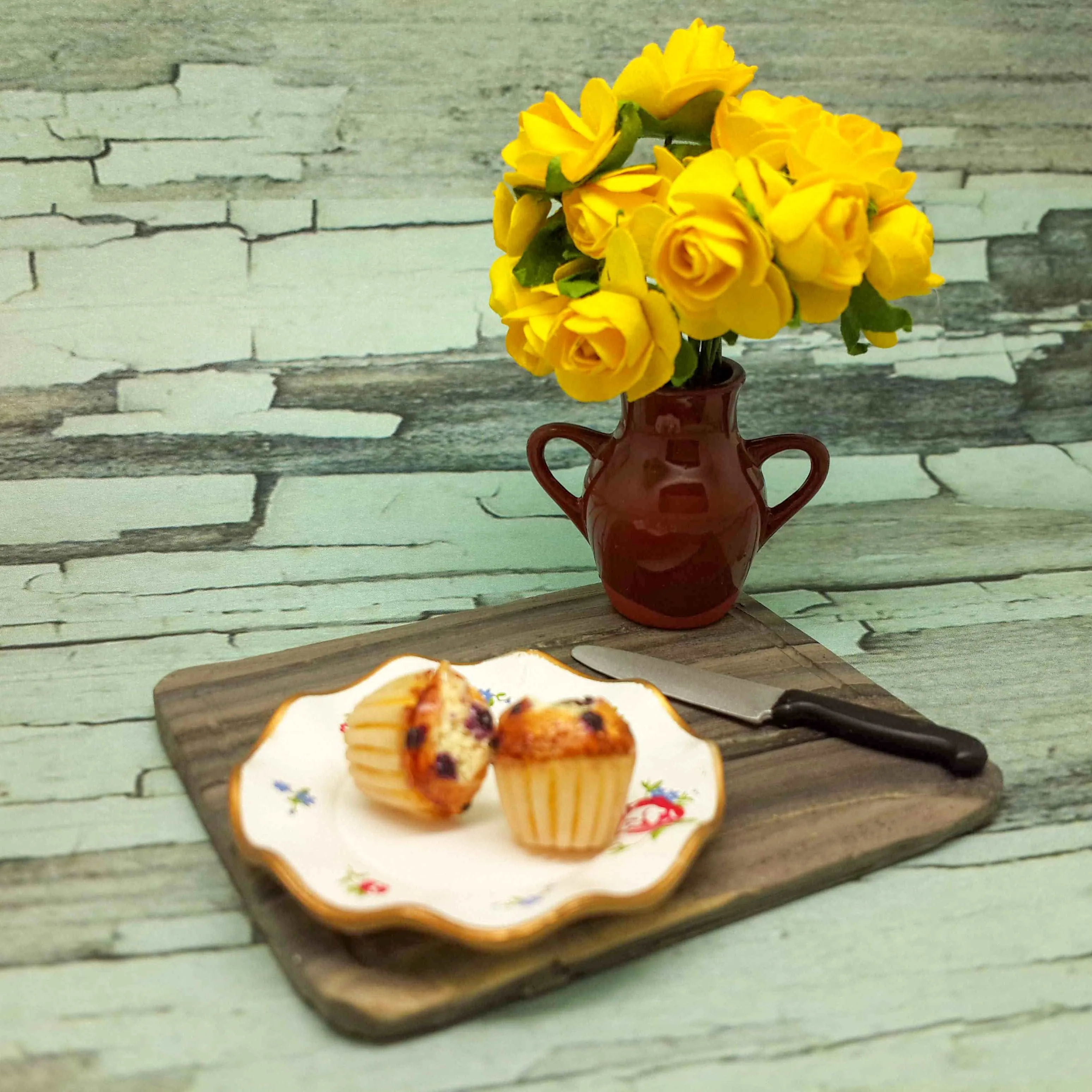Blueberry Muffin Miniature Ear Studs
