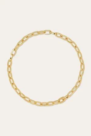 Cara gold plated chain necklace