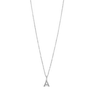 Diamond Initial Charm Necklace