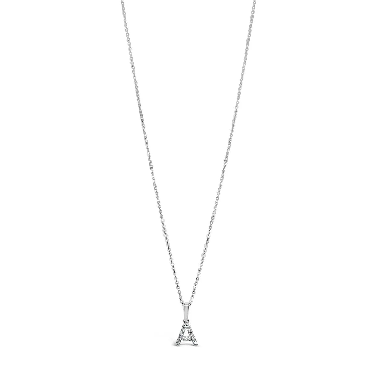 Diamond Initial Charm Necklace