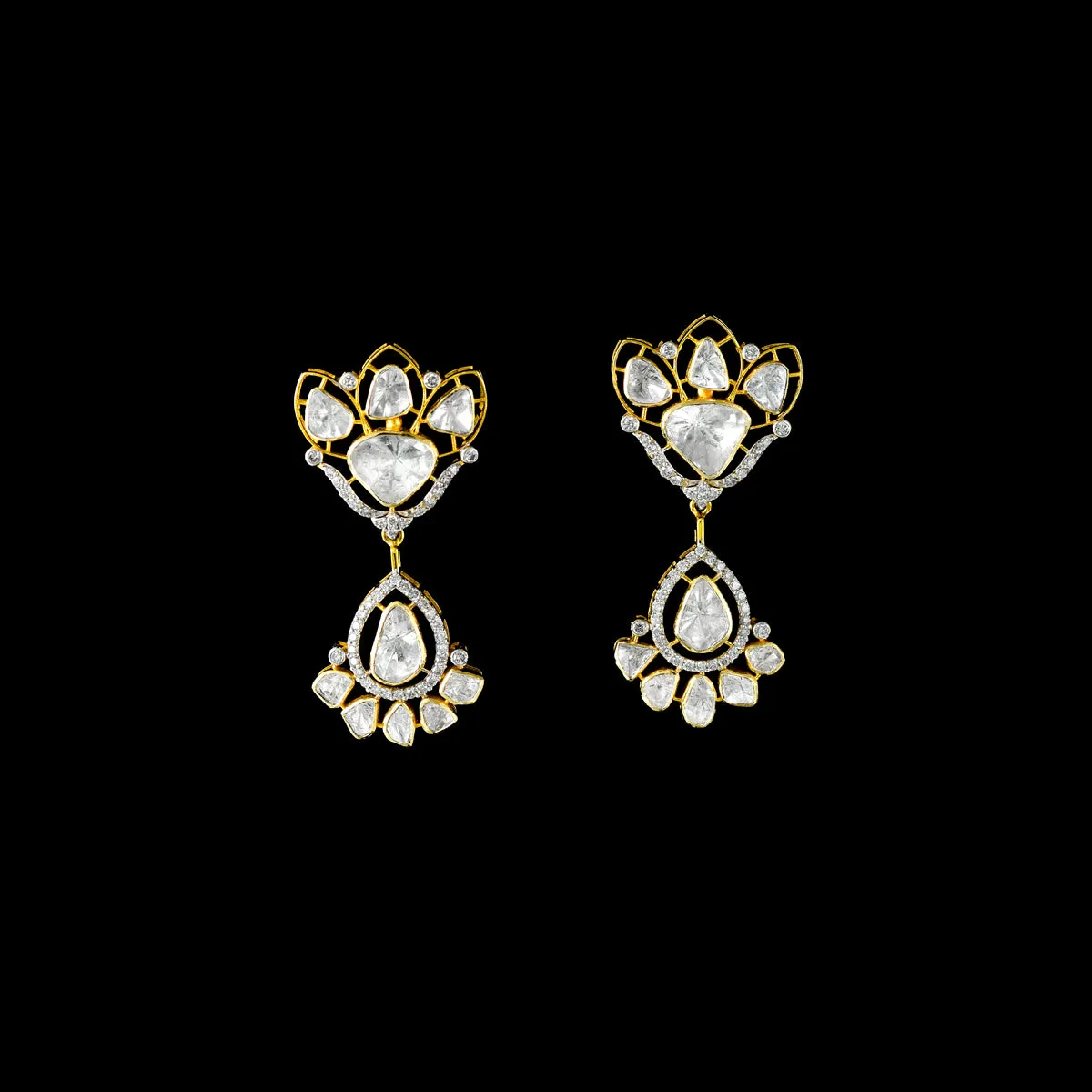 Effortless Fusion: Introducing our stylish Round Necklace and Earring Pair - (WDN1146)