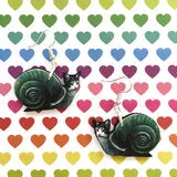 Embrace Whimsy with Snail Cat Earrings: Eco-Friendly & Handmade