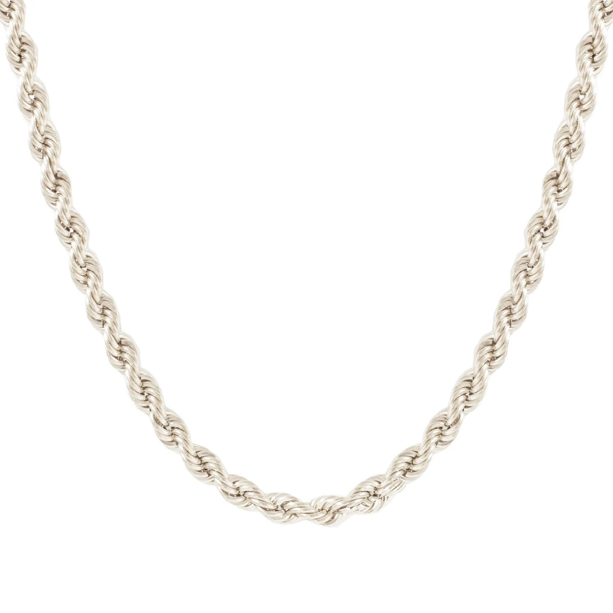 FRAICHE INSPIRE LUXE ROPE NECKLACE - SILVER