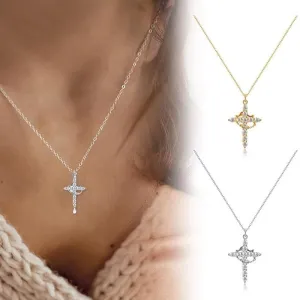 Full Cross Diamond Necklace