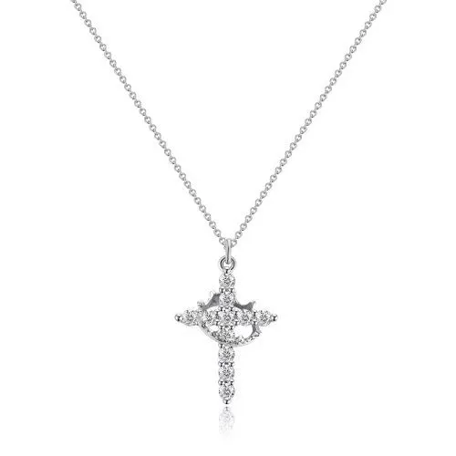 Full Cross Diamond Necklace