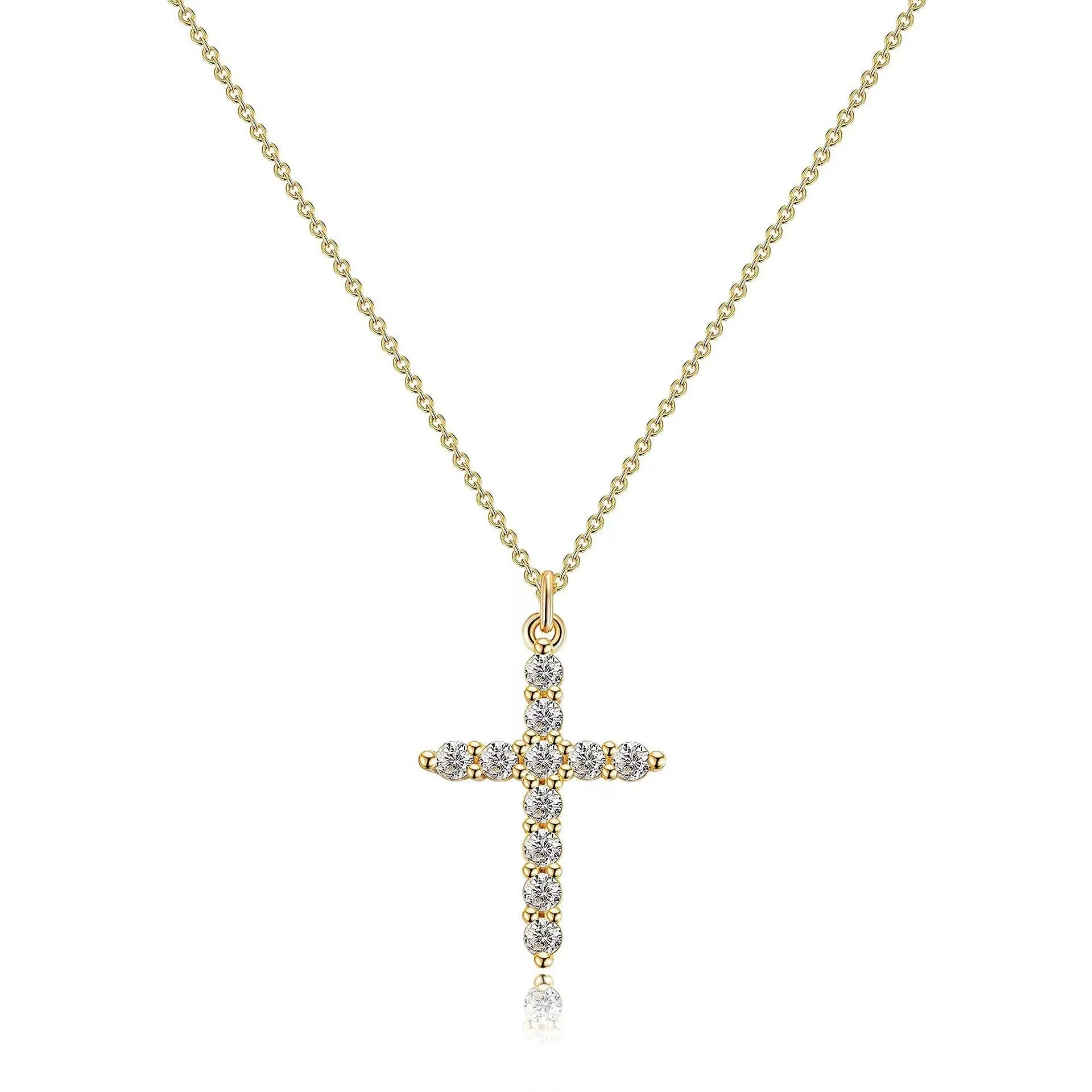 Full Cross Diamond Necklace