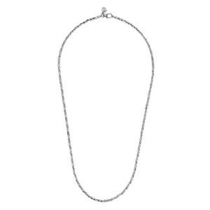 Gabriel & Co. 24" Men's Contemporary Chain Necklace in Sterling Silver