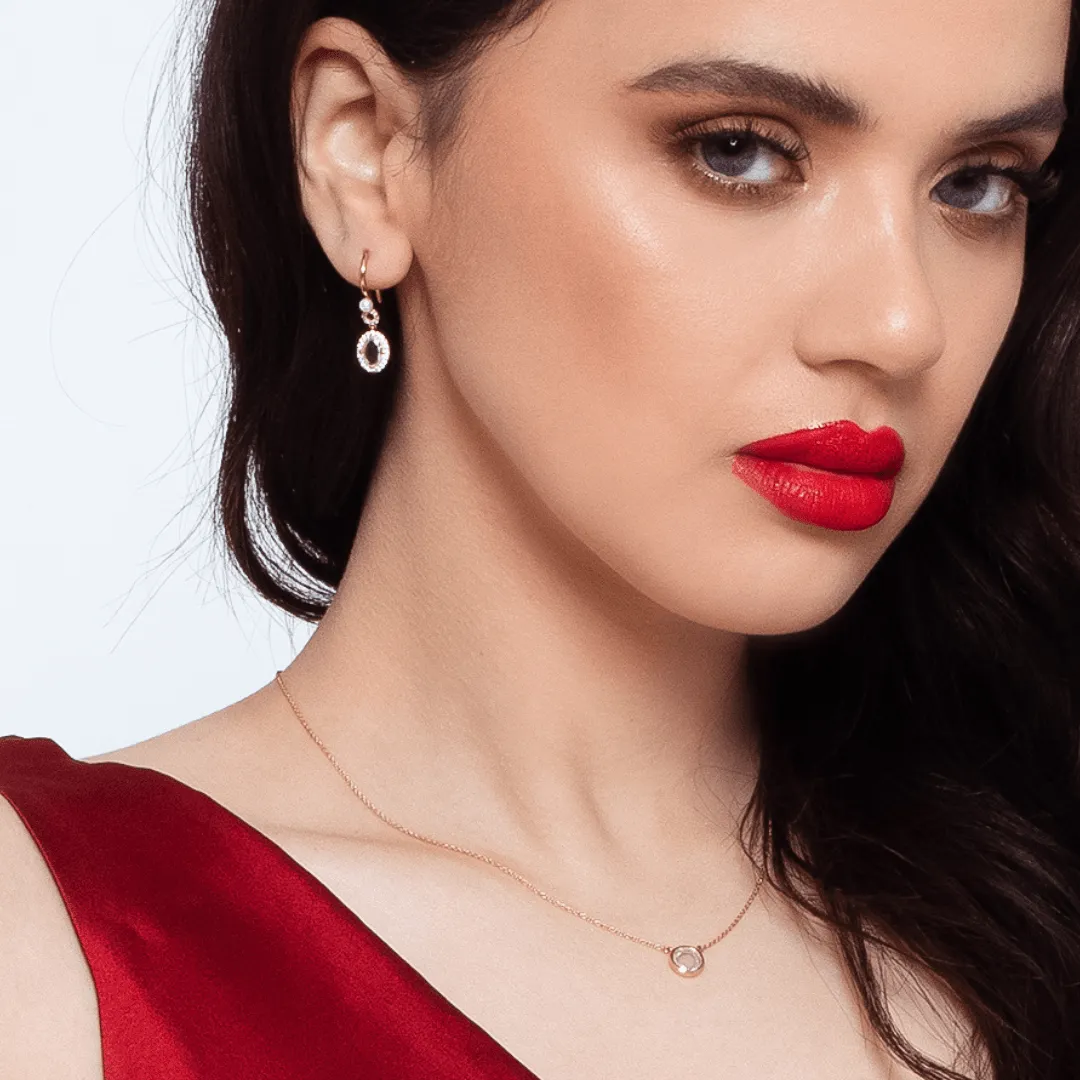 GEORGINI NOEL NIGHTS SLICED STONE NECKLACE GOLD