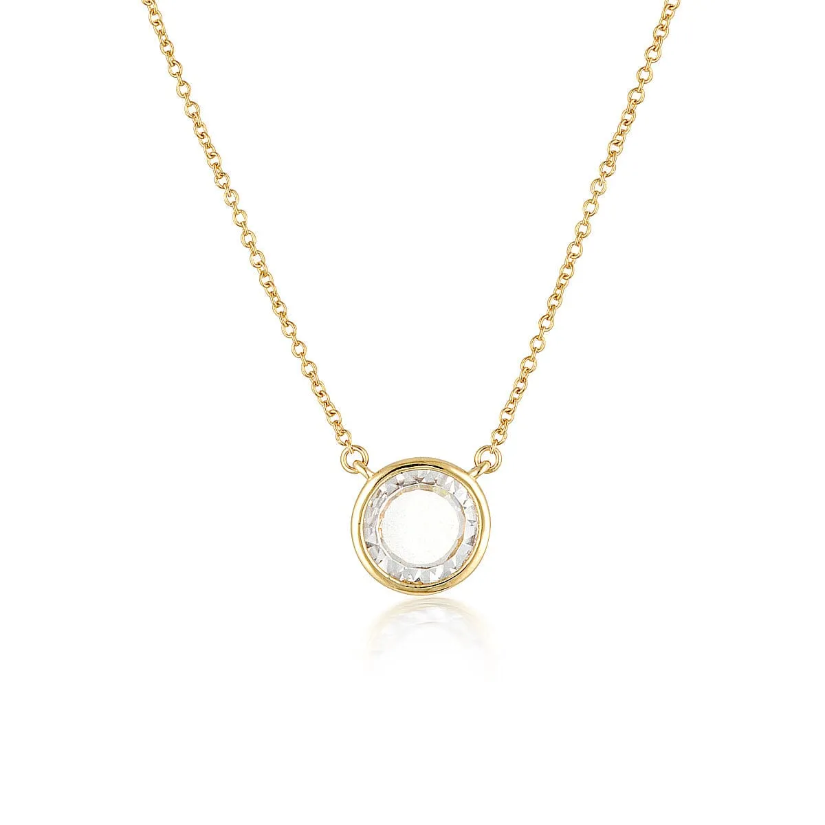 GEORGINI NOEL NIGHTS SLICED STONE NECKLACE GOLD