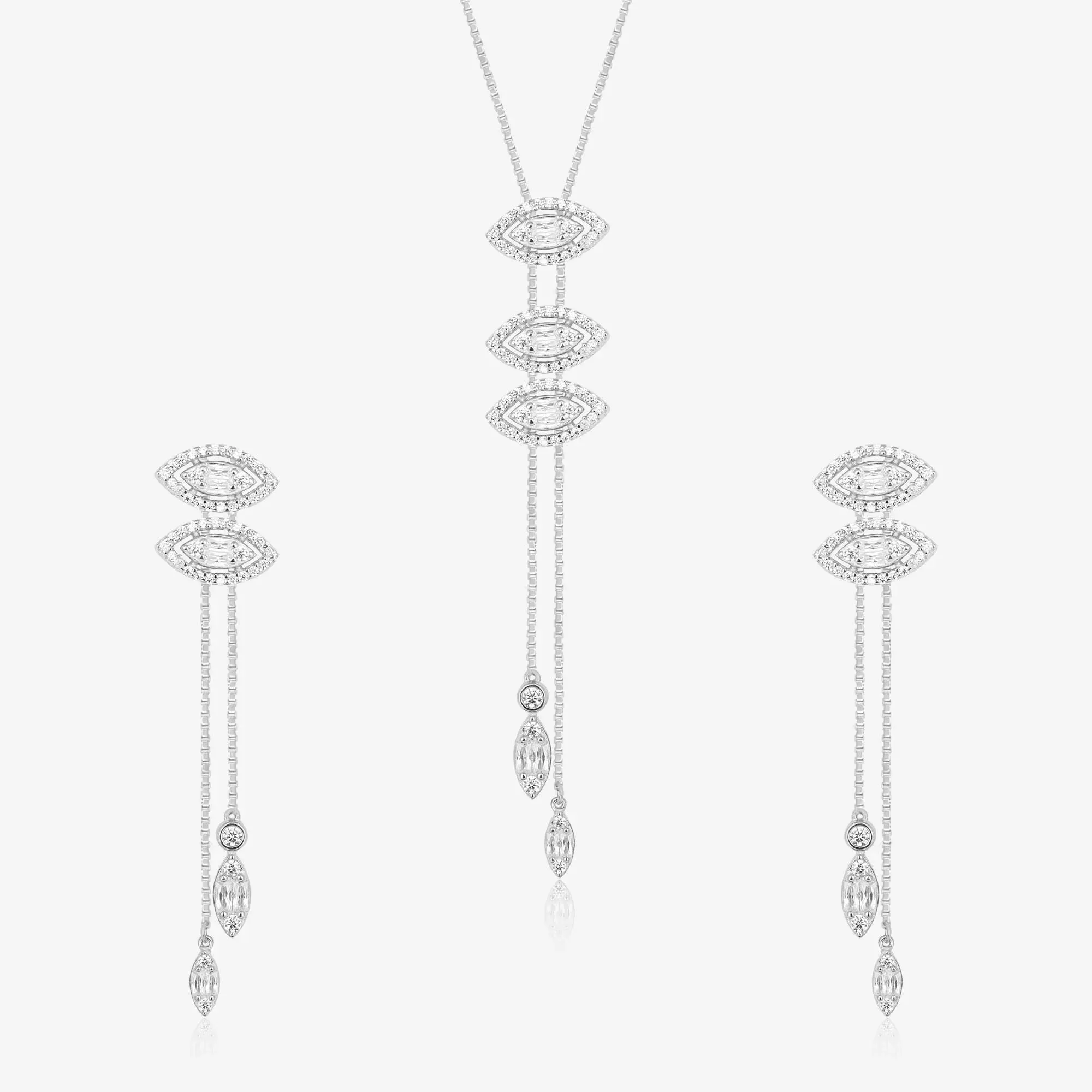 Gilded Petal Necklace Set