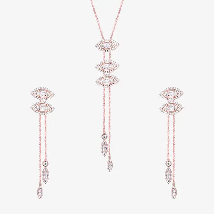 Gilded Petal Necklace Set