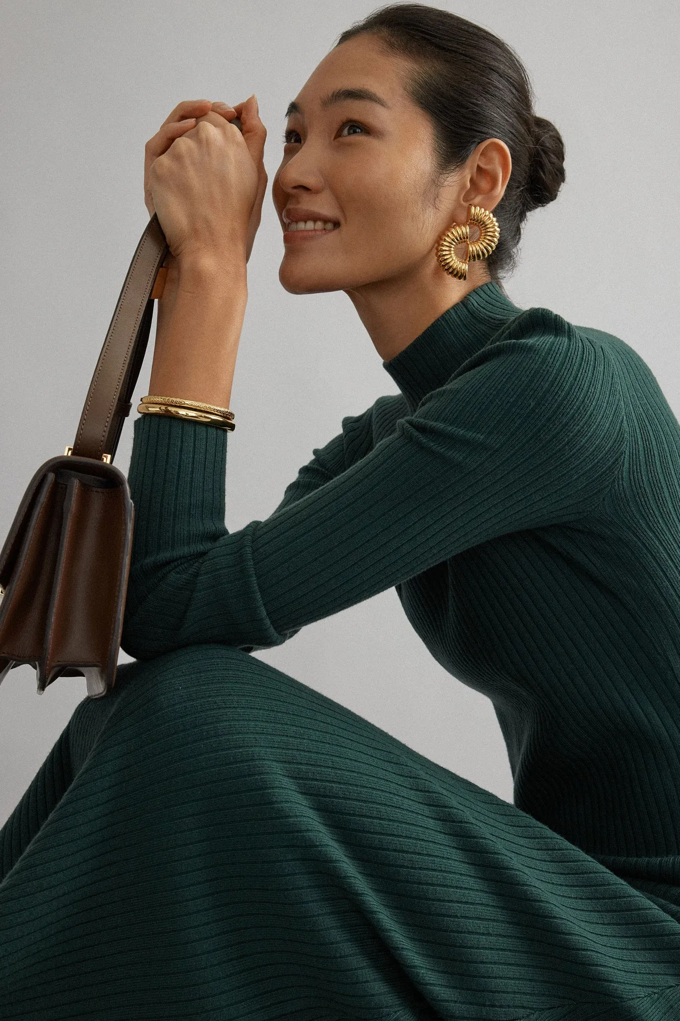 Gold Sonia Sun Earrings