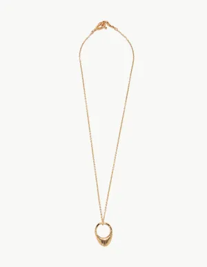 Golden Mollusk Ring Pendant