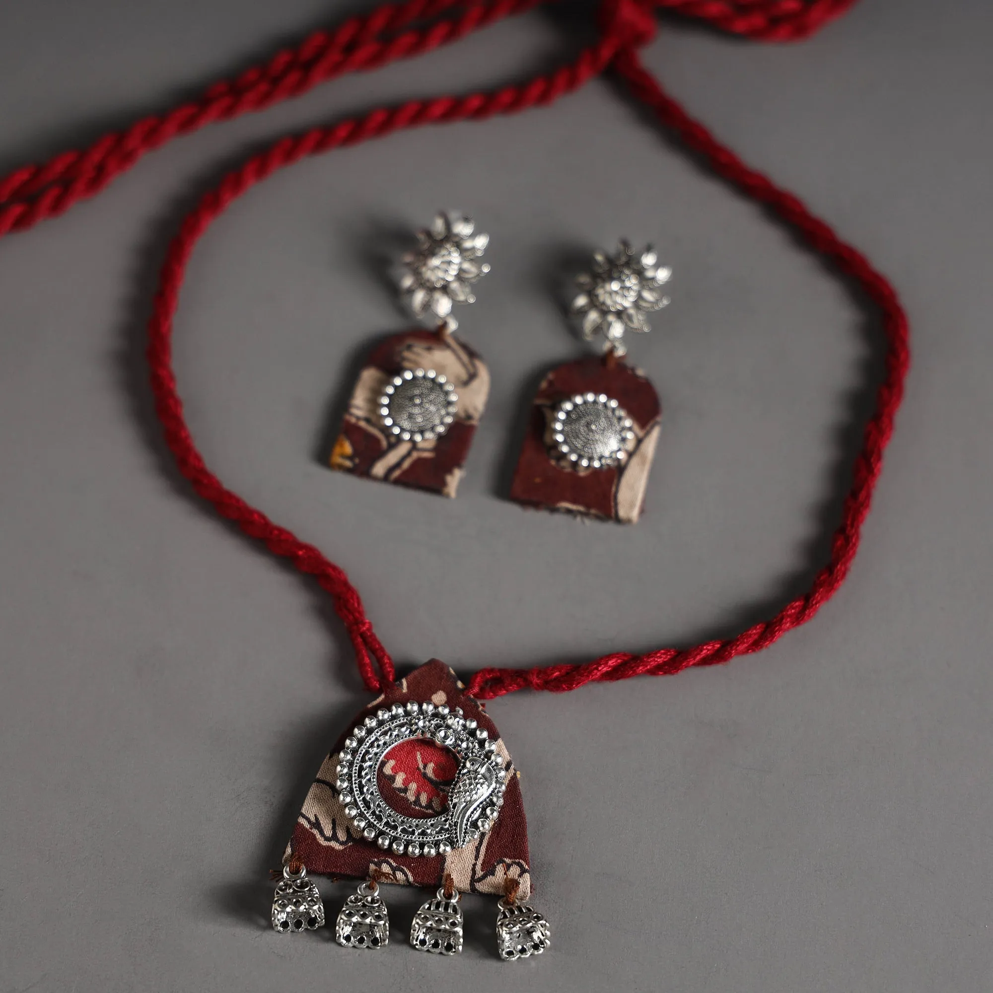Handcrafted GS Fabart Necklace Set 01