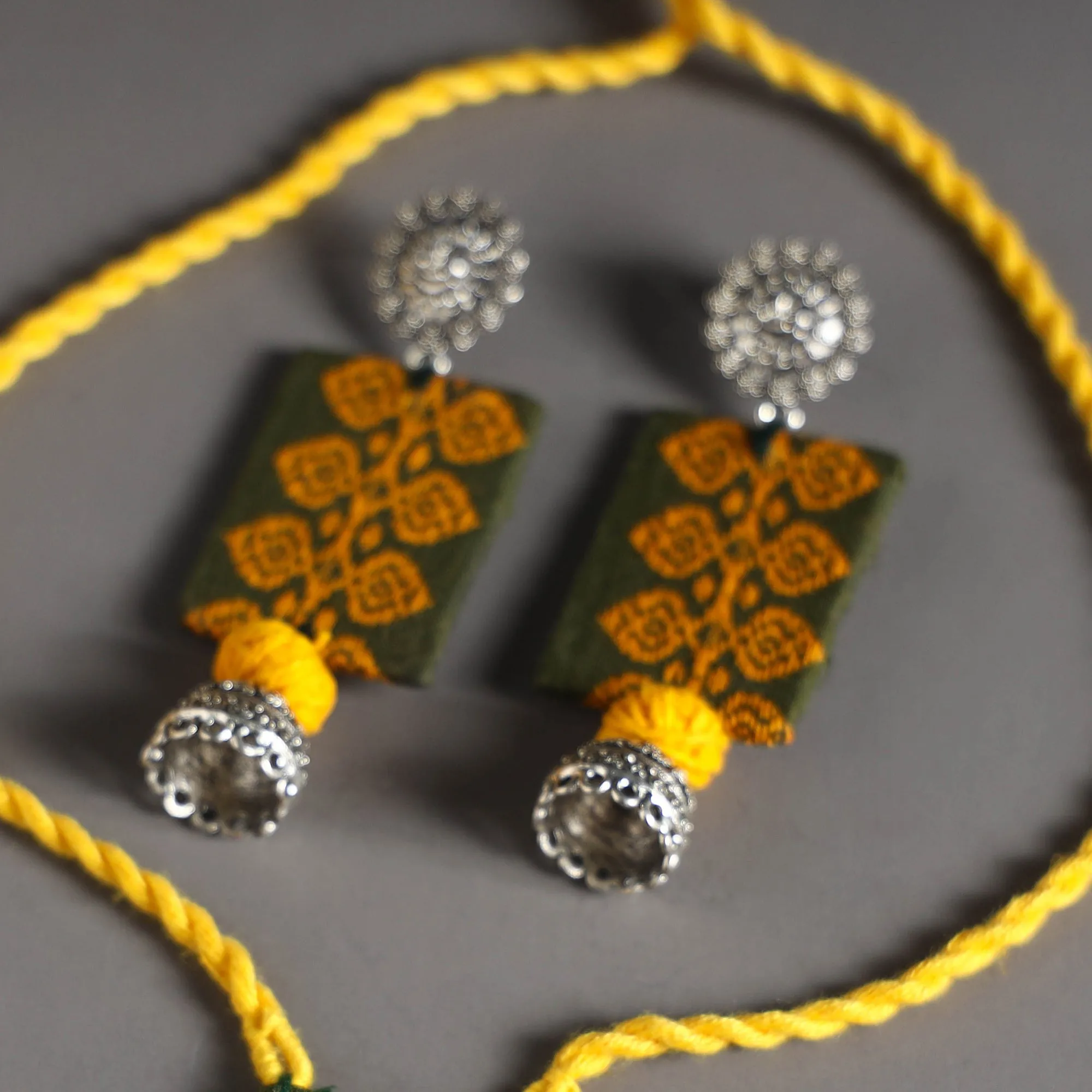 Handcrafted GS Fabart Necklace Set 07