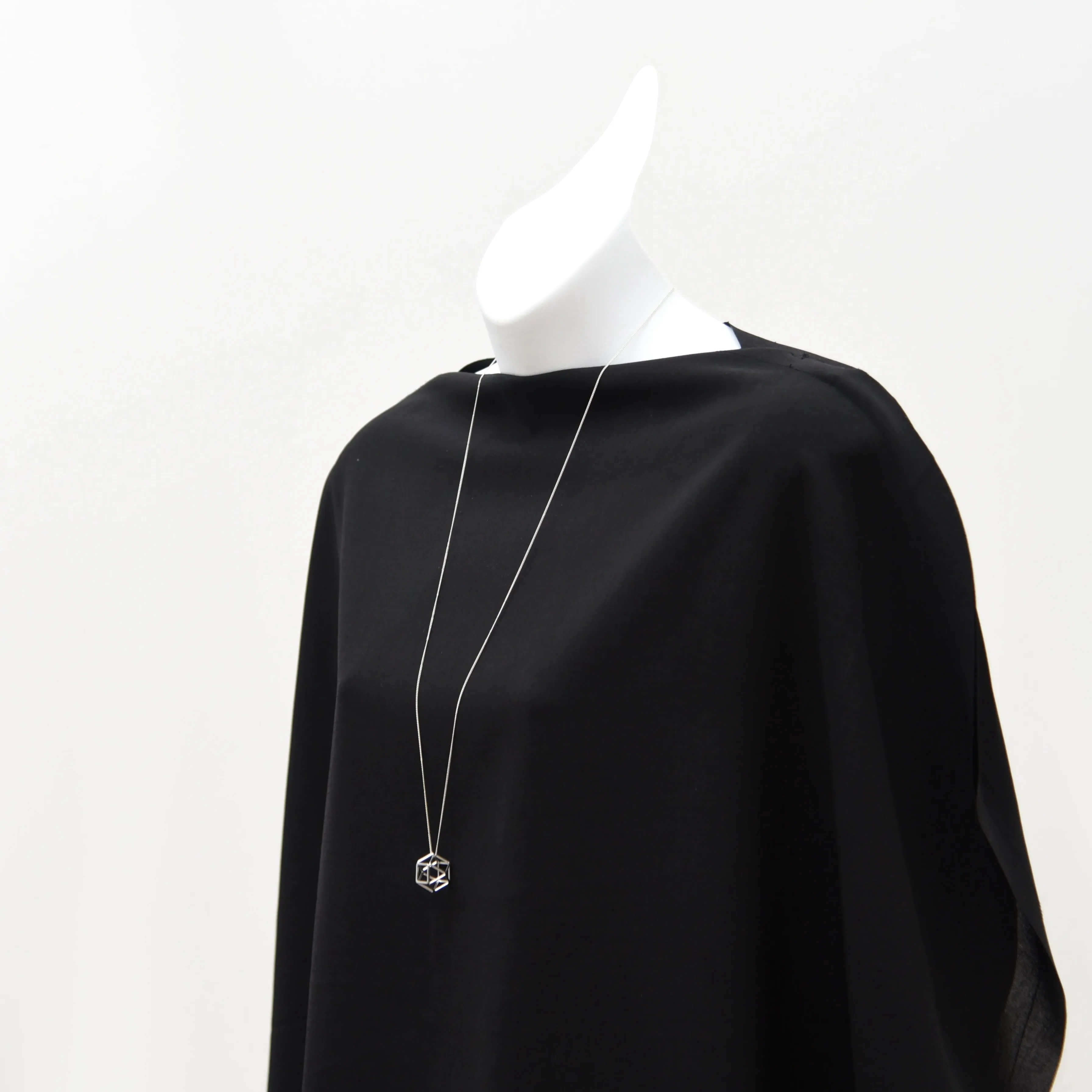 Hollow 3D Hexagon Necklace