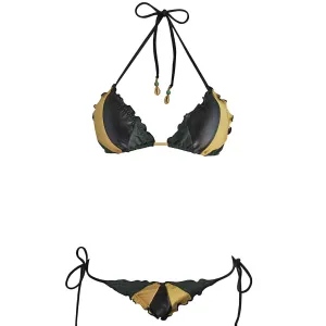 Hype Eva Gold Ripple Triangle Bikini