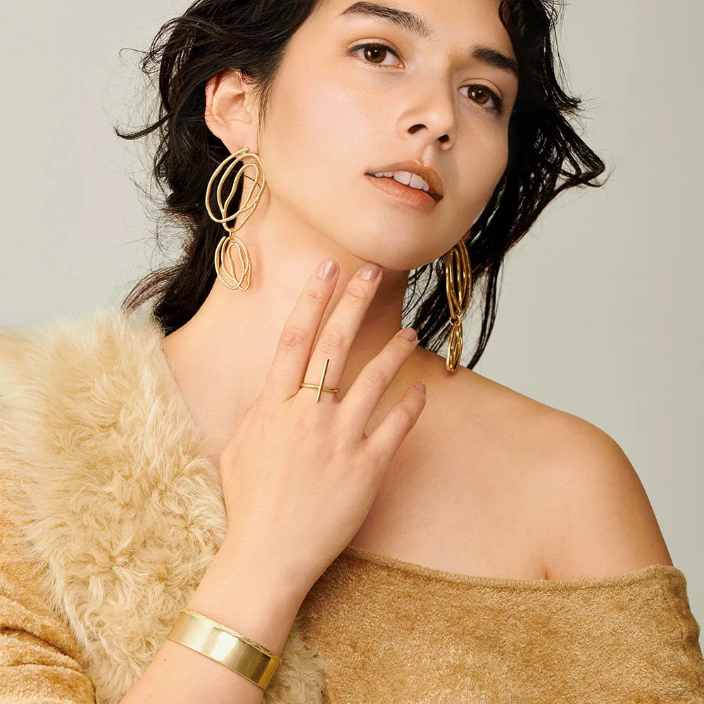 Irregular Swirl Drop Earrings