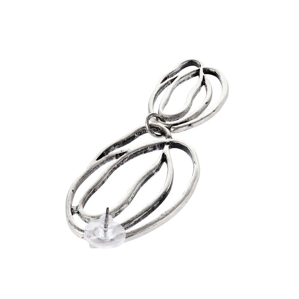 Irregular Swirl Drop Earrings