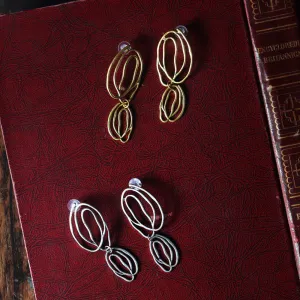 Irregular Swirl Drop Earrings