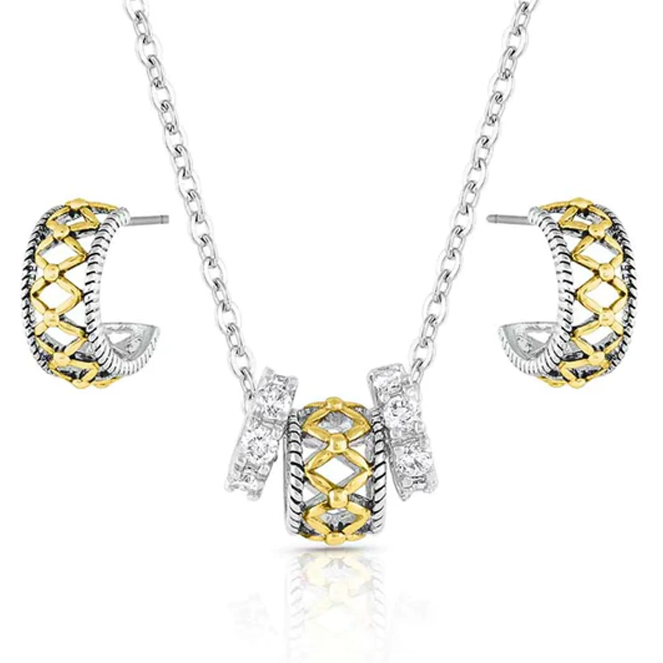 Jewellery Set | Montana Gold Woven Ring