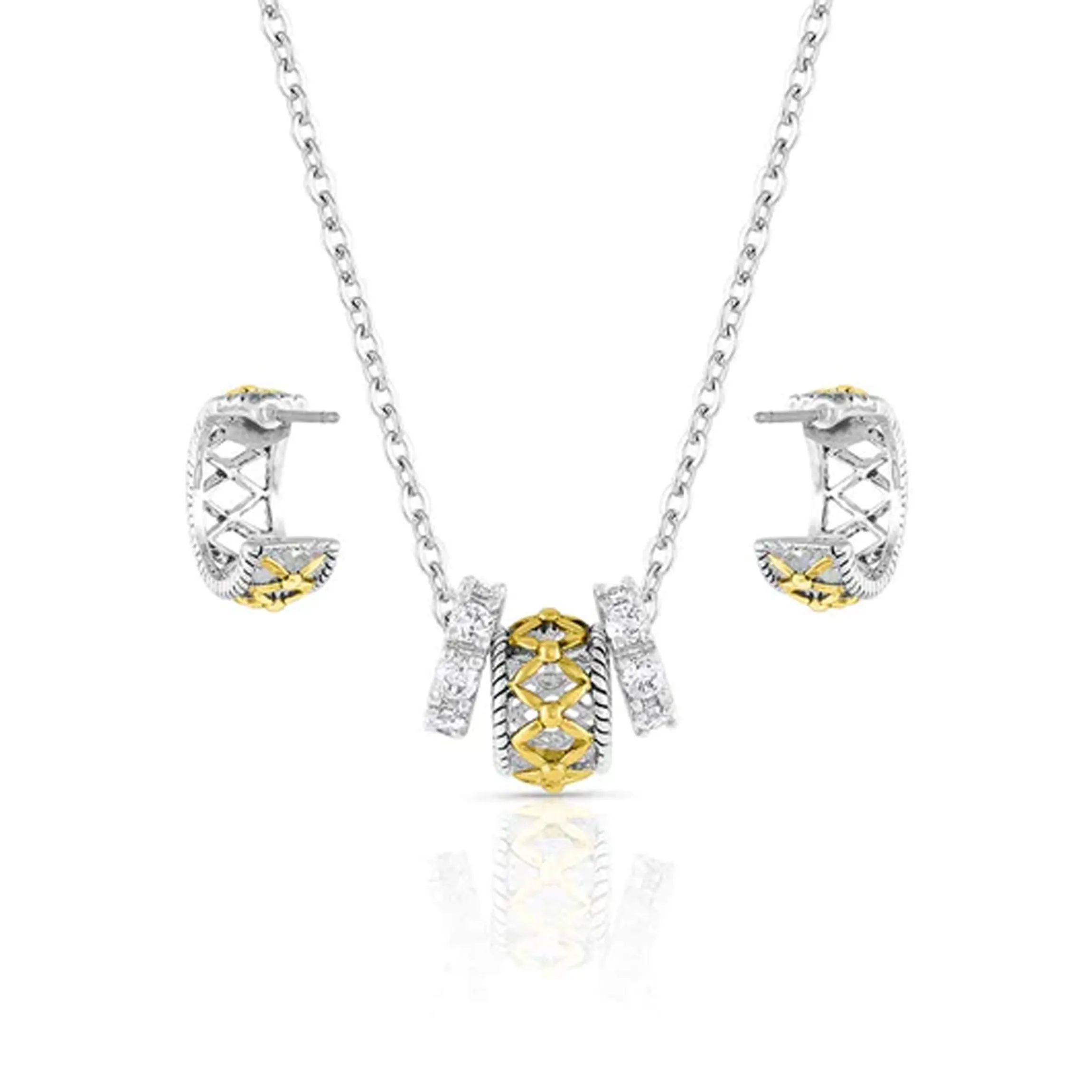 Jewellery Set | Montana Gold Woven Ring