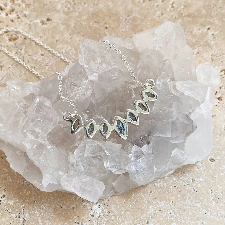 Labradorite Marquise Necklace - Zali