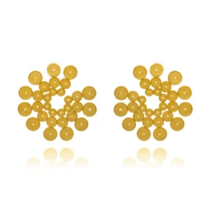 LIZZIE GOLD LARGE EARRINGS FILIGREE