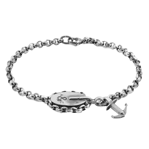 London Mooring Silver Chain Bracelet
