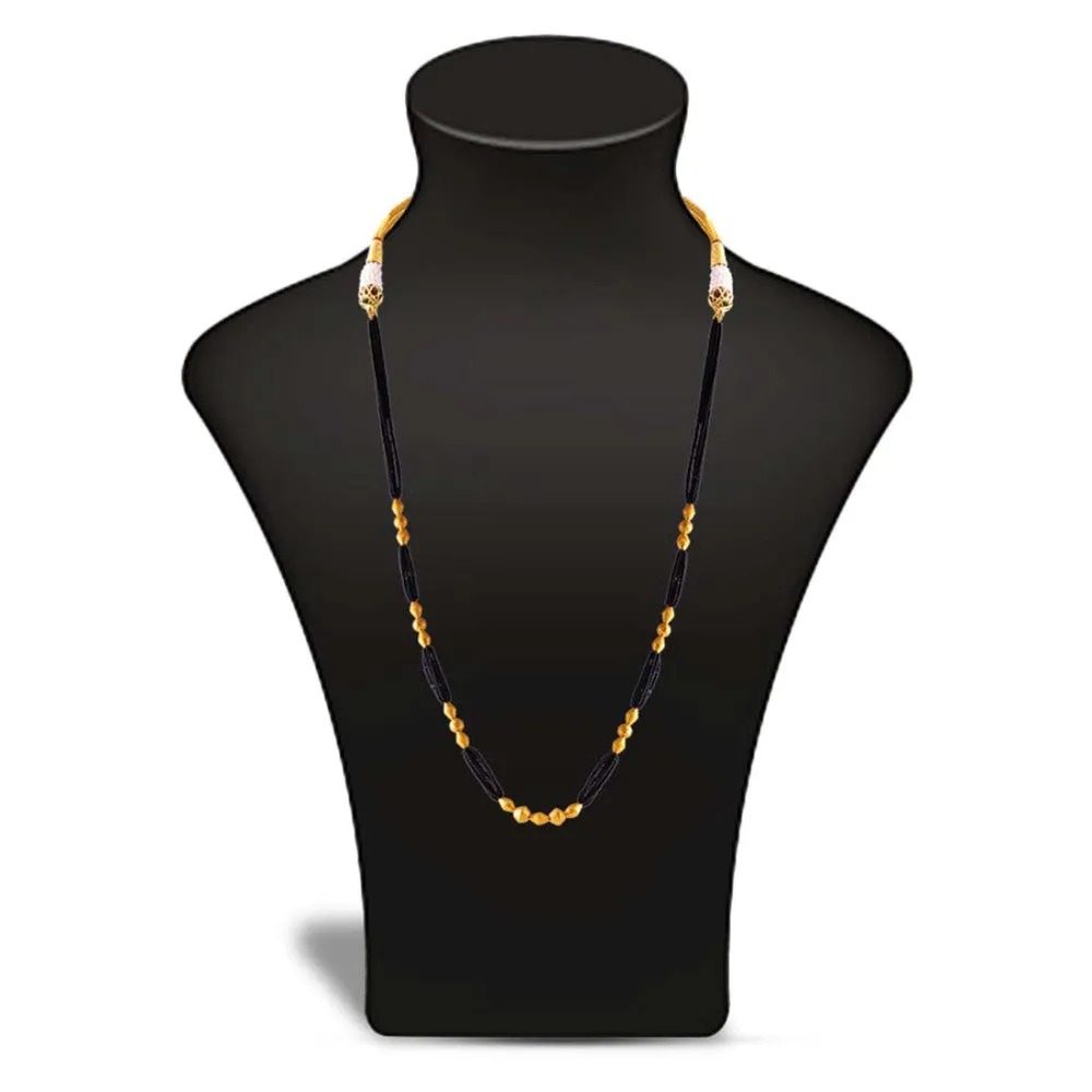 Lovely 22k Gold Thusi Mangalsutra Lightweight From Online Exclusive