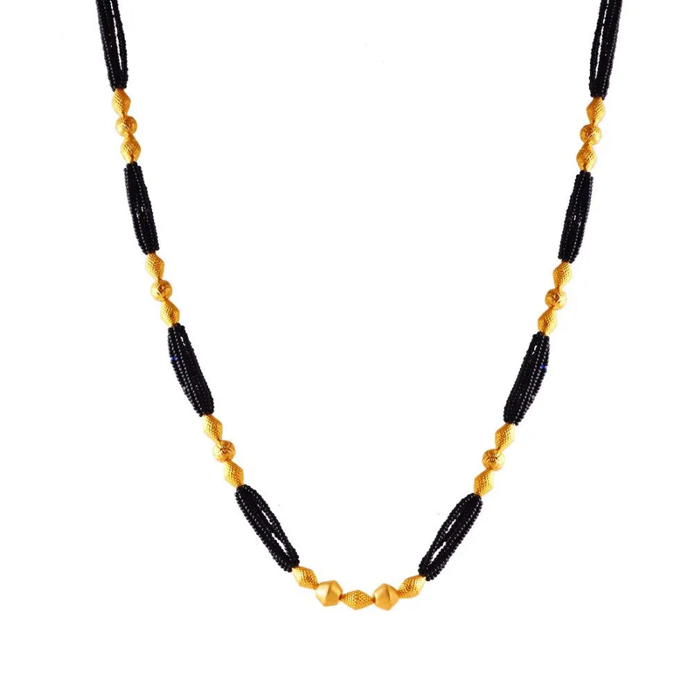 Lovely 22k Gold Thusi Mangalsutra Lightweight From Online Exclusive