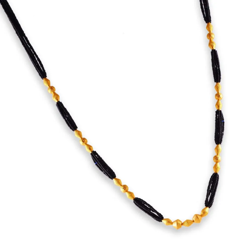 Lovely 22k Gold Thusi Mangalsutra Lightweight From Online Exclusive