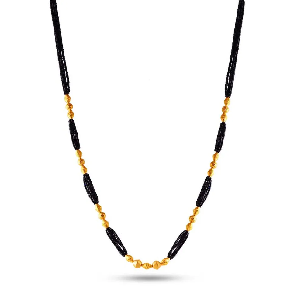 Lovely 22k Gold Thusi Mangalsutra Lightweight From Online Exclusive