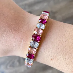 Margo Pink Mix Bracelet by Meghan Browne