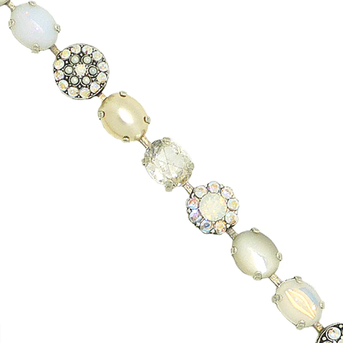 Mariana Handmade Swarovski Crystal 4416 Bracelet M1201Clear AB MOP Pearl
