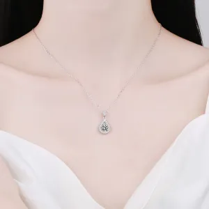 Moissanite Exquisite 925 Sterling Silver Necklace For Women