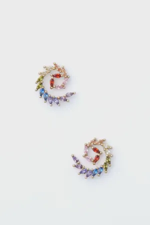 Multi Pascal Crystal Earrings