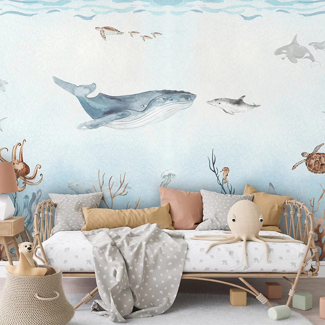 Ocean Bliss Peel and Stick Wall Mural