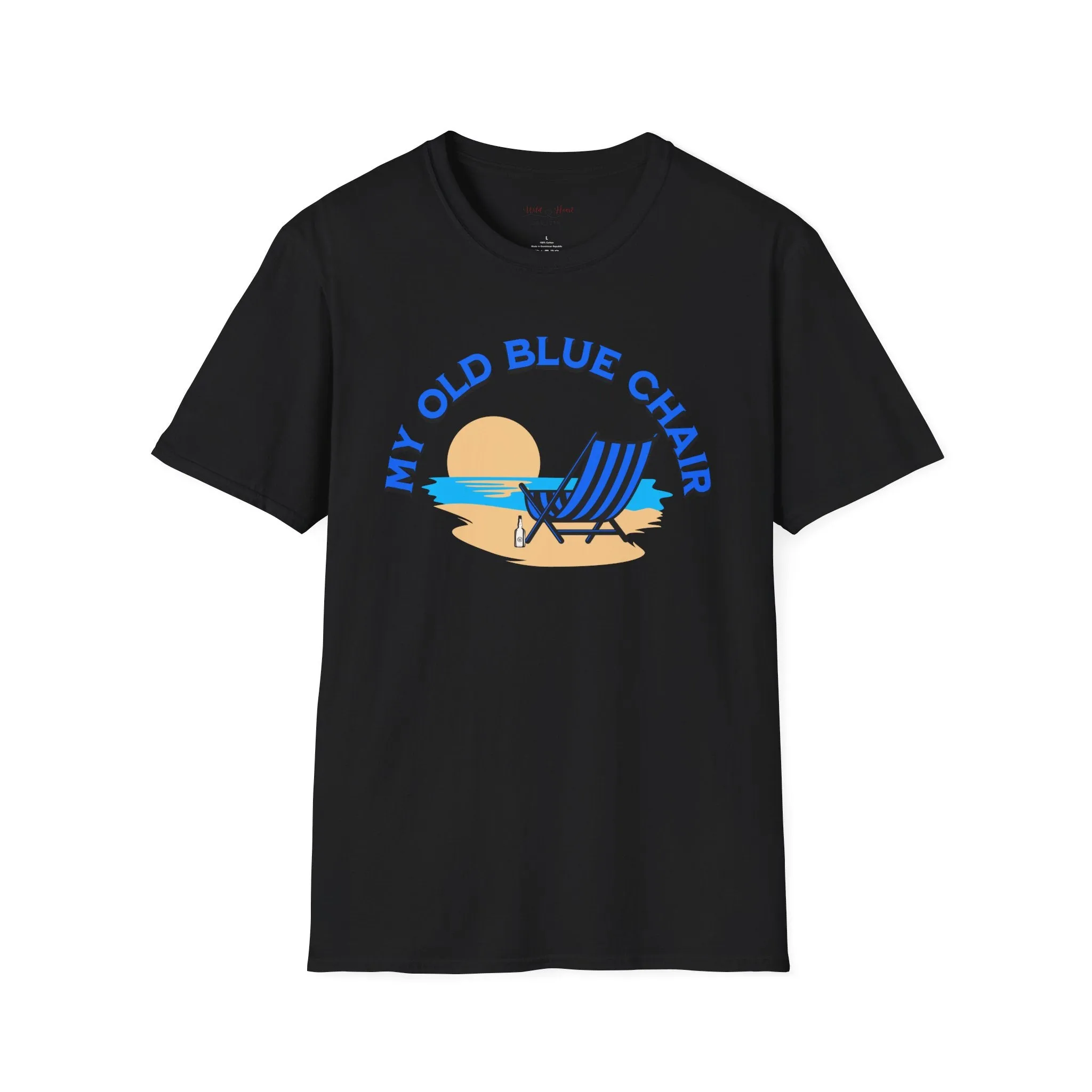 Old blue Chair T-Shirt, Country T-Shirt, Beach T-Shirt, Casual T-shirt, Country Lyric T-Shirt