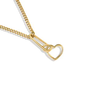 Paperclip Heart Necklace