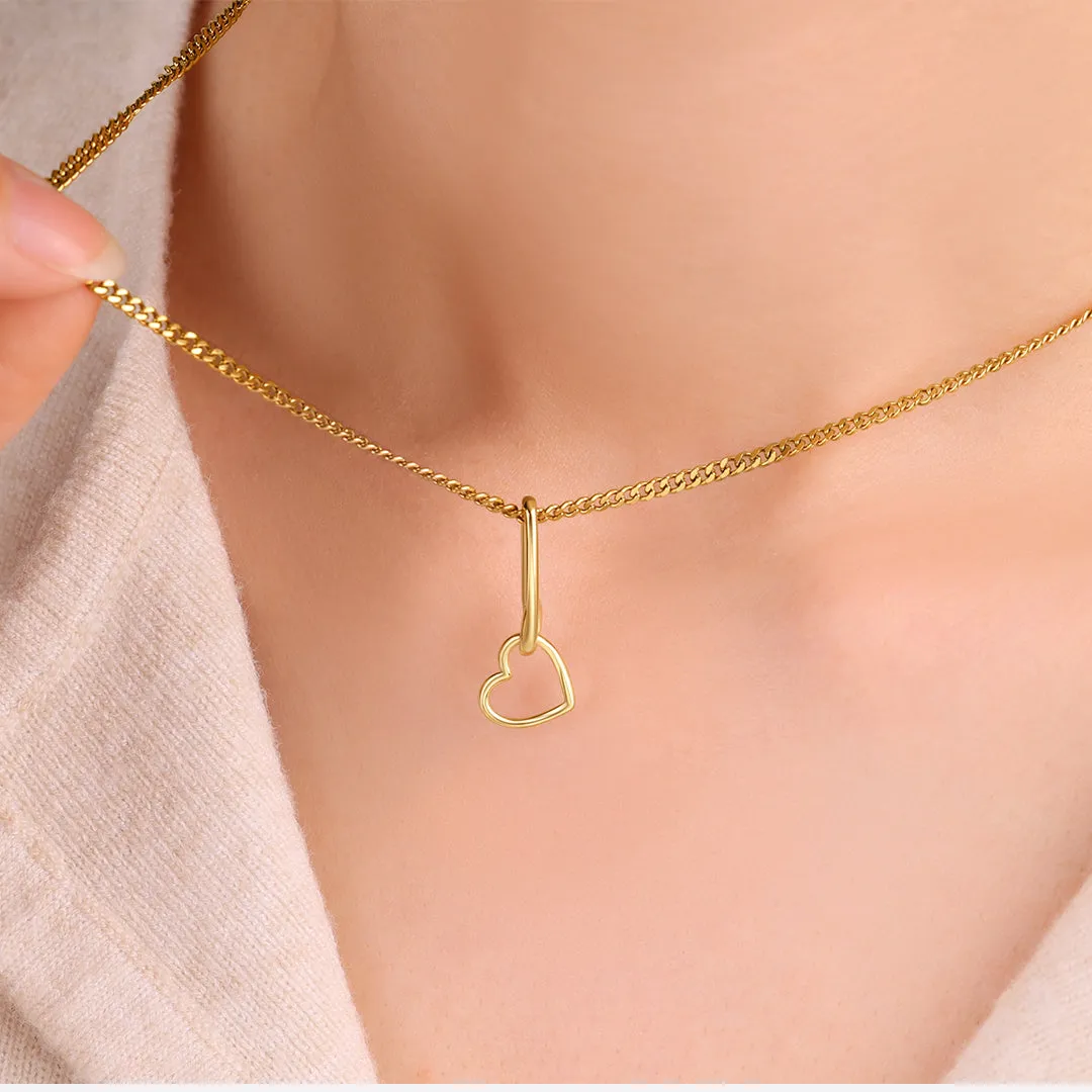 Paperclip Heart Necklace