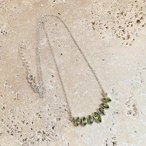 Peridot Marquise Necklace - Zali