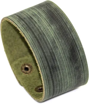 Punk Rock Wide Faux Leather Wristband Retro Adjustable Snap Bracelet Arm Band Cuff Bracelet