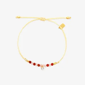 Pura Vida Lover Charm Dainty Bracelet  Soft String, Sweet Charm