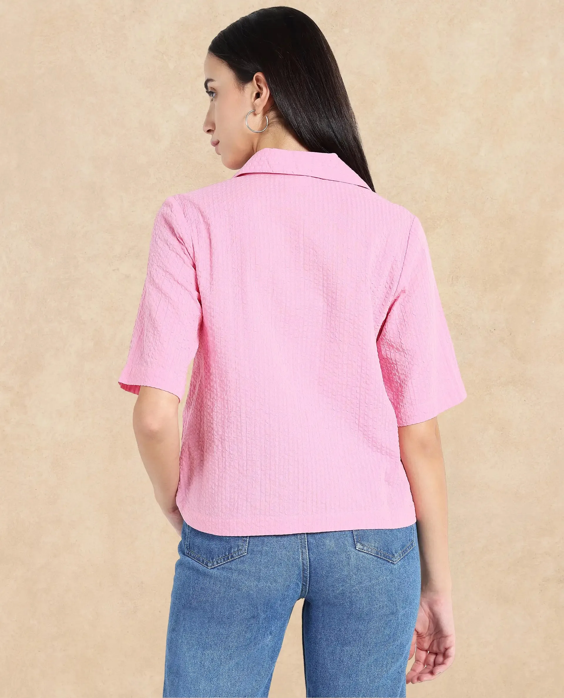 Rareism Women Nomiki Pink Plain Top