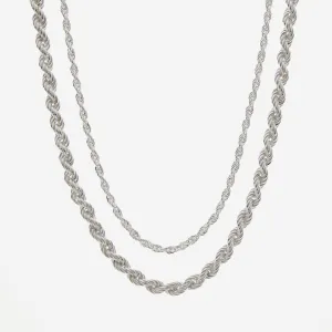Rope Chain Necklace  | Sterling Silver