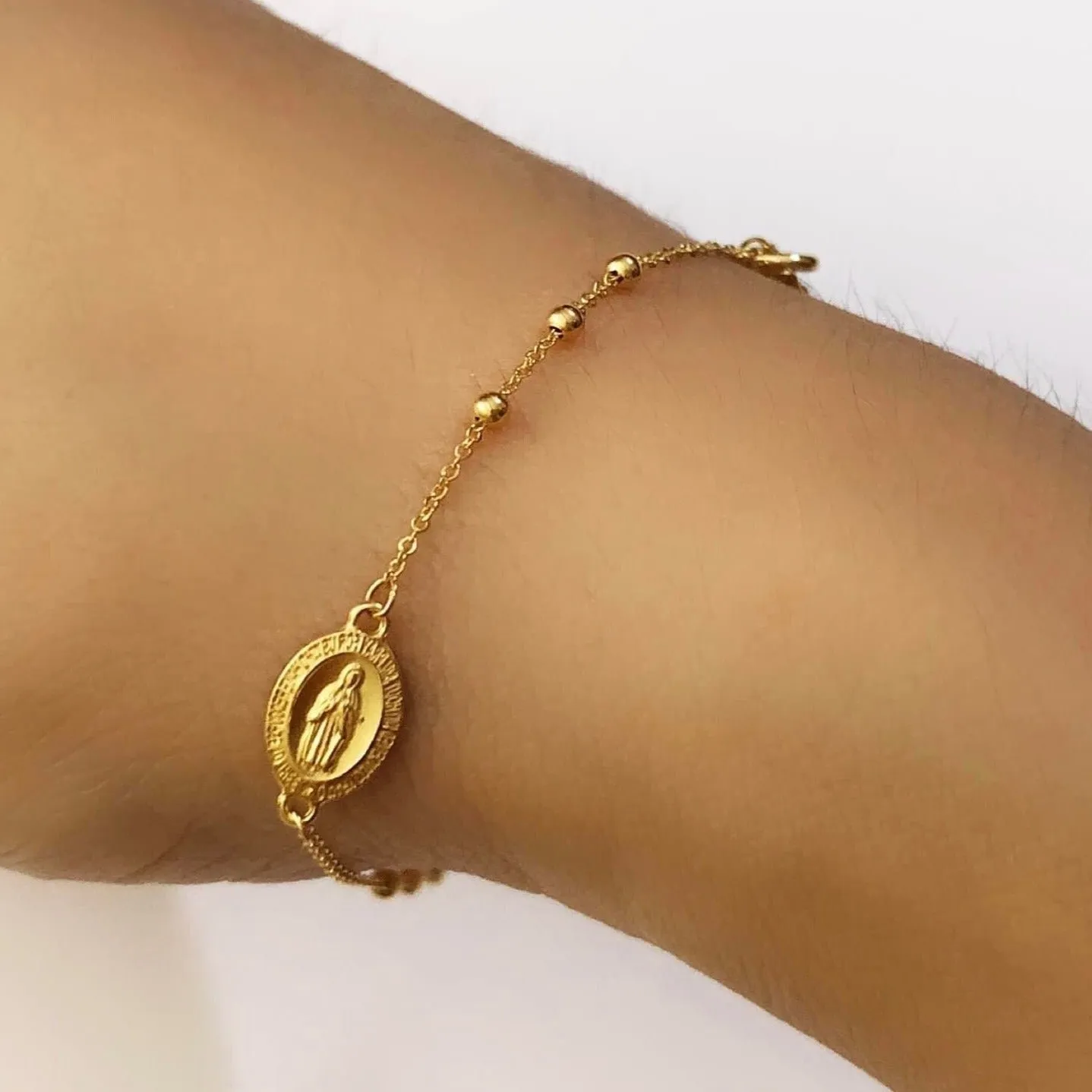 Rosary Bracelet 18K Gold