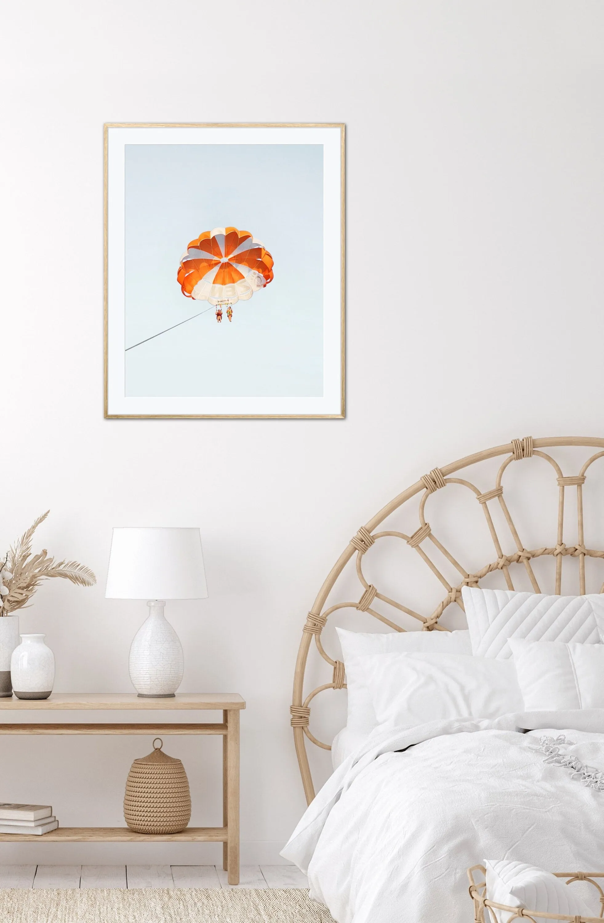 Set Of 3 Pastel Beach Wall Art INSTANT DOWNLOAD Art Prints, Palm Tree Lifeguard, Sky Blue Print Set, Coastal Decor, Coastal Wall Art